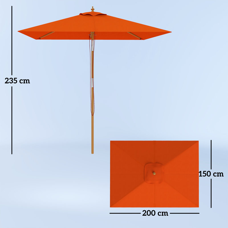 Market Parasol, Orange
