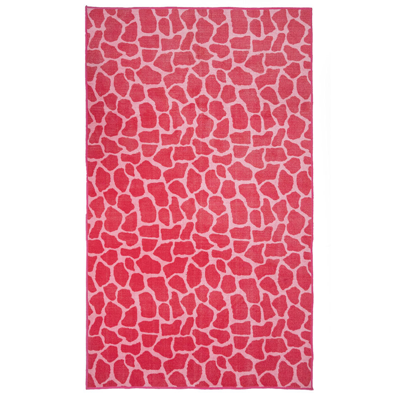 Tapis imprimé animal - Girafe Girly, Rectangle 10 pi x 12 pi