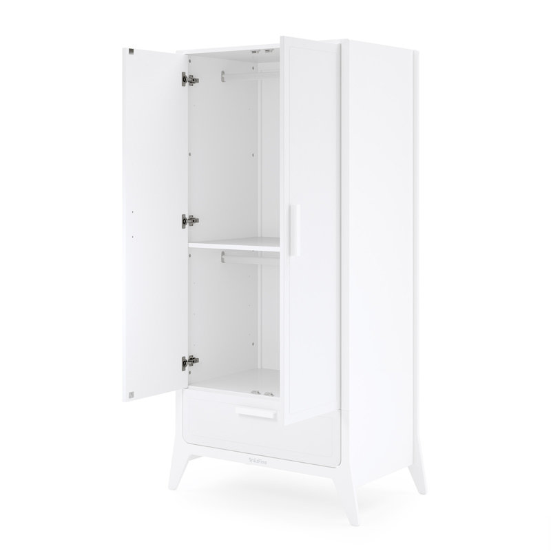 2 Door Wardrobe, White