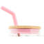 10 bouteilles d'hydratation 10 Strawberry Street Adria, nœud rose