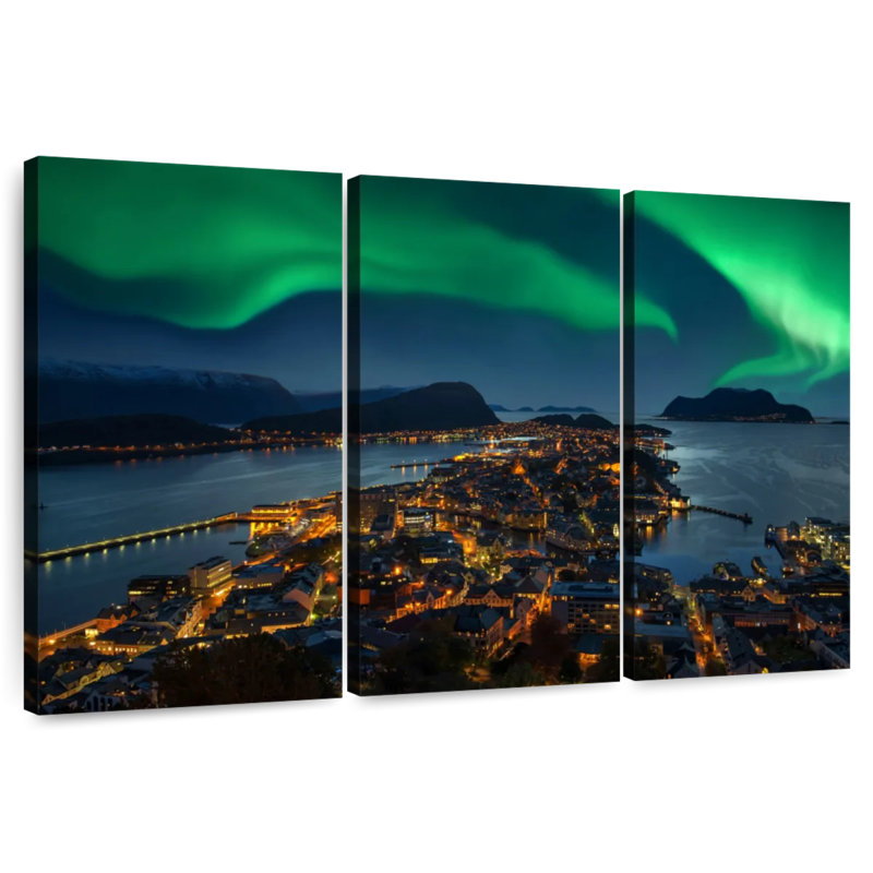 Gillard Alesund Aurora Borealis, H 20 po x l 33 po