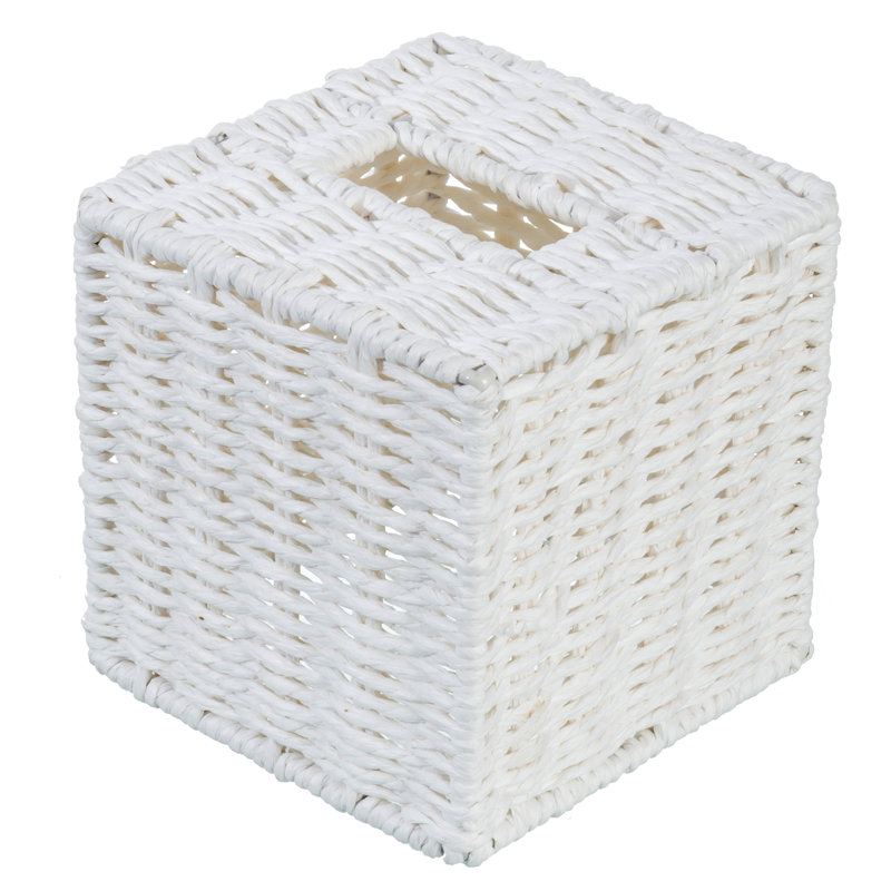 Tissue Box Cover, White