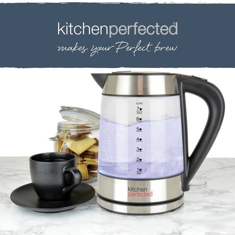Lloytron 1.7L Glass Electric Tea Kettle