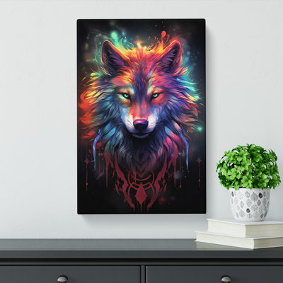Wolf Conceptual - Wrapped Canvas