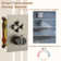 Rainier 4-Function 20 Inch Wall Mounted Rectangular Rainfall Thermostatic Shower System With 6 Body Jets