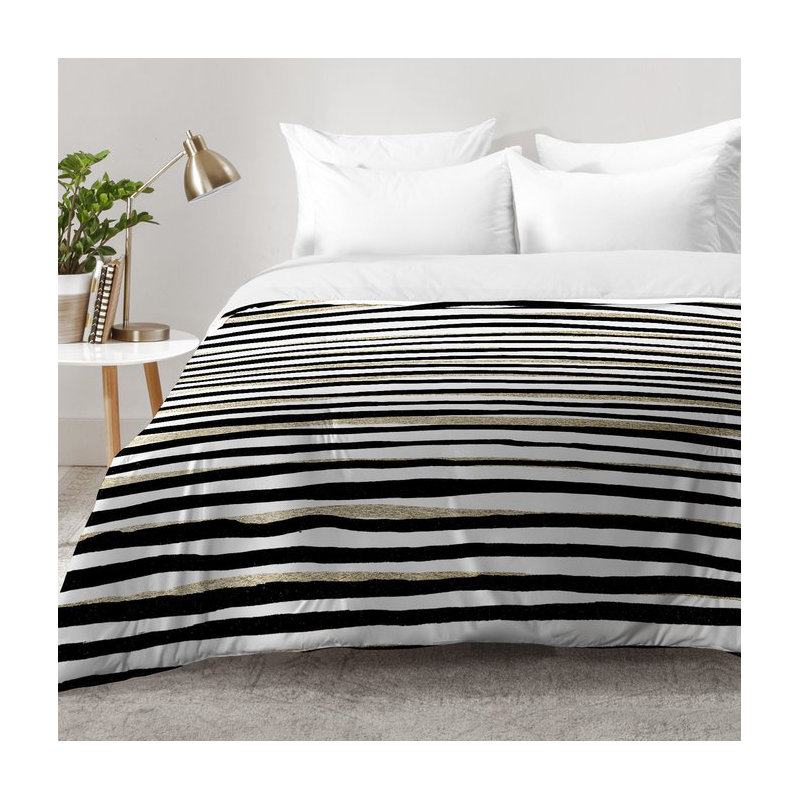 Georgiana Paraschiv Modern & Contemporary Striped Comforter, Full/Queen