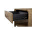 Table de bout Waterfall en latte, avec placages, courbes, esthétique moderne, tiroir de rangement et tablette, poids brun de 62,5 lb, design, profondeur de 23,93
