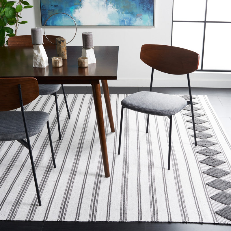 Breckenridge Flat Weave Cotton Geometric Rug, Rectangle 8' x 10'