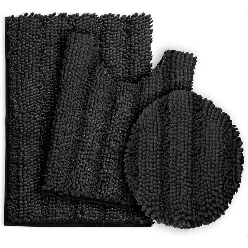 Ensemble de tapis de bain Peletier, Noir