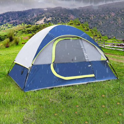 Camping Tent 2 Person, Waterproof Windproof Tent with Rainfly