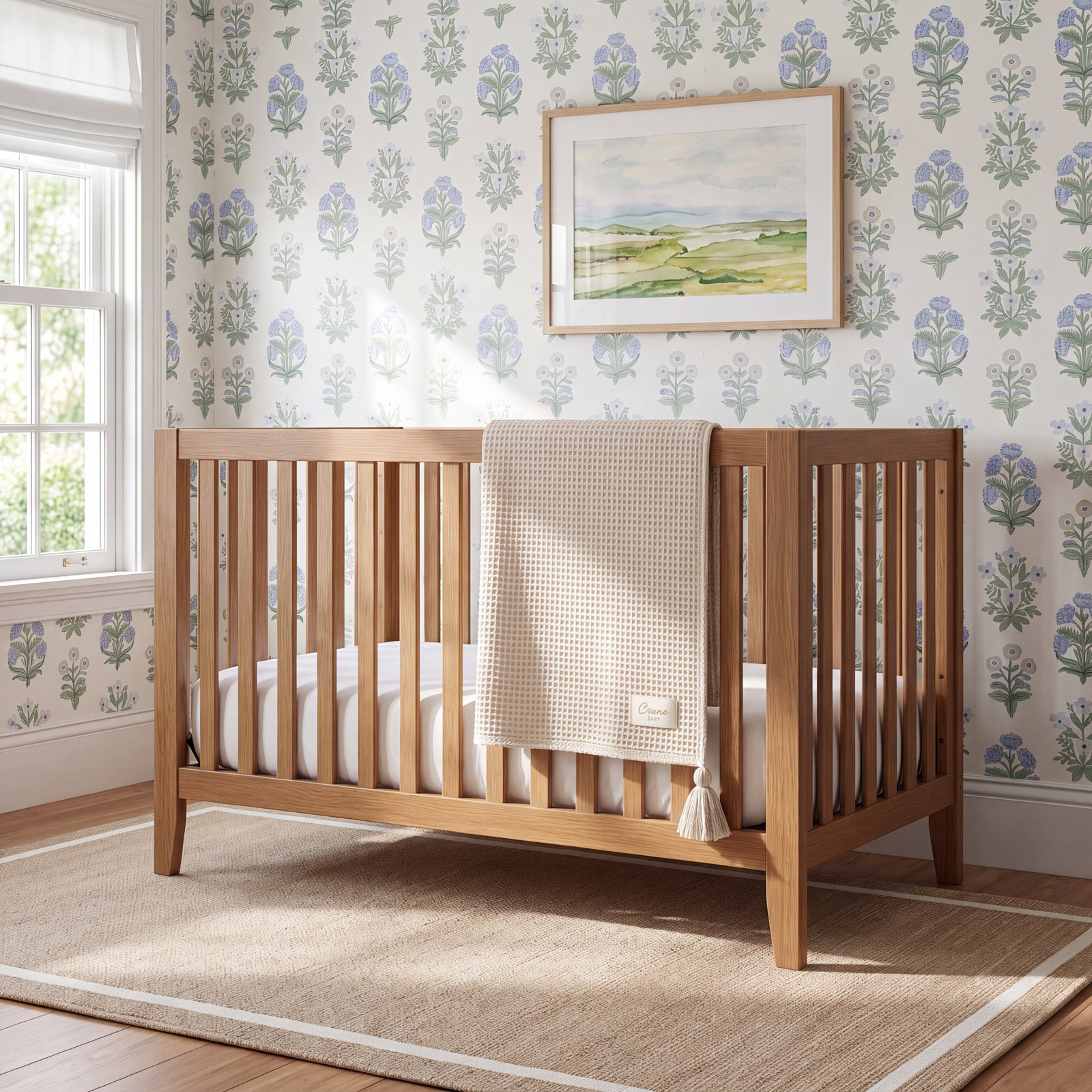 Cotton and Cashmere Baby Blanket, Beige