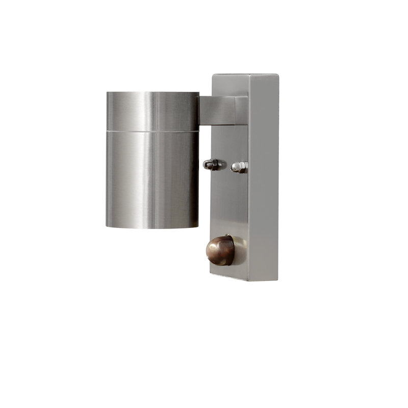 Modena 14cm H Outdoor Armed Sconce, Stainless Steel