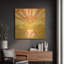 « Max Out » par Evelia Designs, décoration murale en métal doré, 91,4 cm x 91,4 cm-2048543030