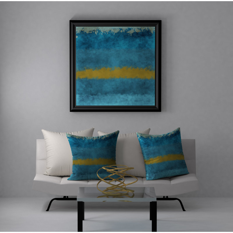Abstract Throw Pillow, 24" H x 24" W