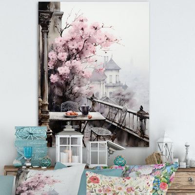 «Pink Paris Montmartre Mist», reproduction sur toile