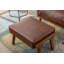 Fauteuil et repose-pieds en cuir végétalien l 25 po Juntier-1474336756