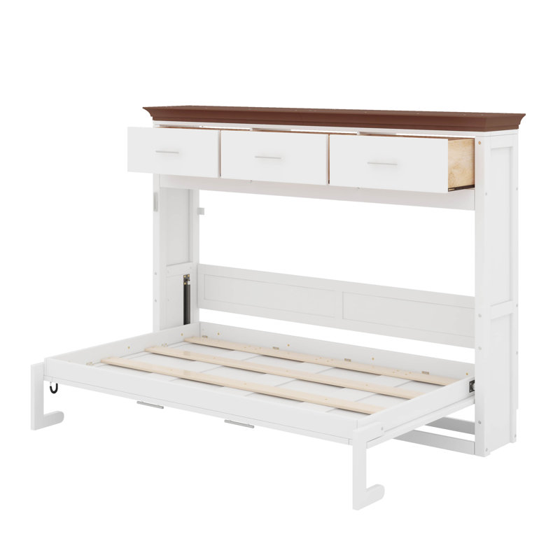 Lit escamotable simple avec tiroirs