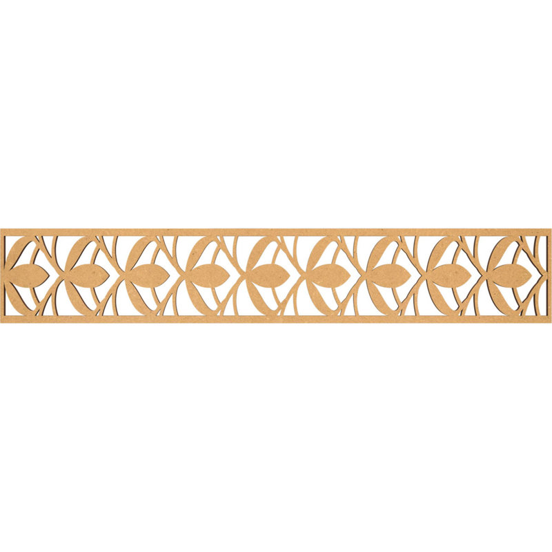 Moulure en bois aggloméré brut l 46 5/8 po x H 8 po x T 3/8 po Salem, H 8 po x l 46,625 po x P 0,375 po, Bois aggloméré brut