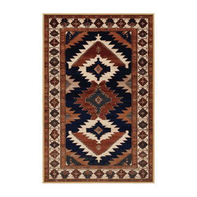 Machine Washable Persian Brown Area Rug