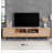 TV Stand with Drawers, 65+ Inch TVs Stable support, multi-functional design