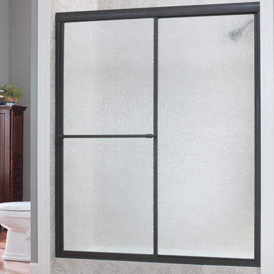 Tides - W x 70'' H Single Added Door Framed Shower Door with