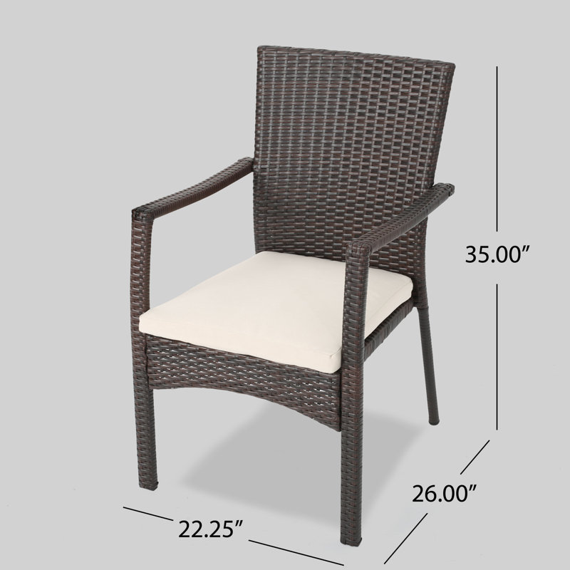 Aaruhi Rectangular 6 - Person 69'' Long Dining Set with Cushions
