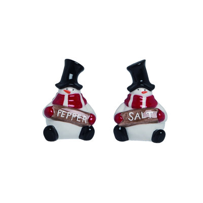 Ceramic Frosties Salt Pepper Shakers Set 2