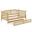 Lit de jour en rotin avec lit gigogne Timeless-1783607963