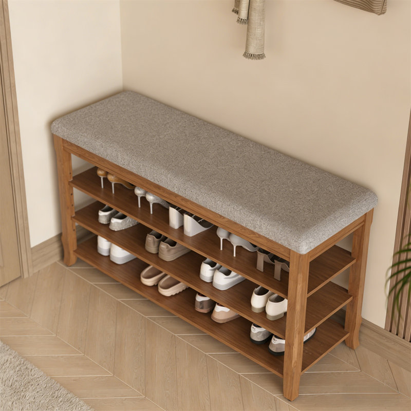 Premium Wooden Shoe Cabinet For Home, 20.9" H x 23.6" W x 11.8" D
