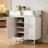 30.7" W High Gloss PET 2 Drawer 2 Door Shoe Cabinet With Light-1851642025
