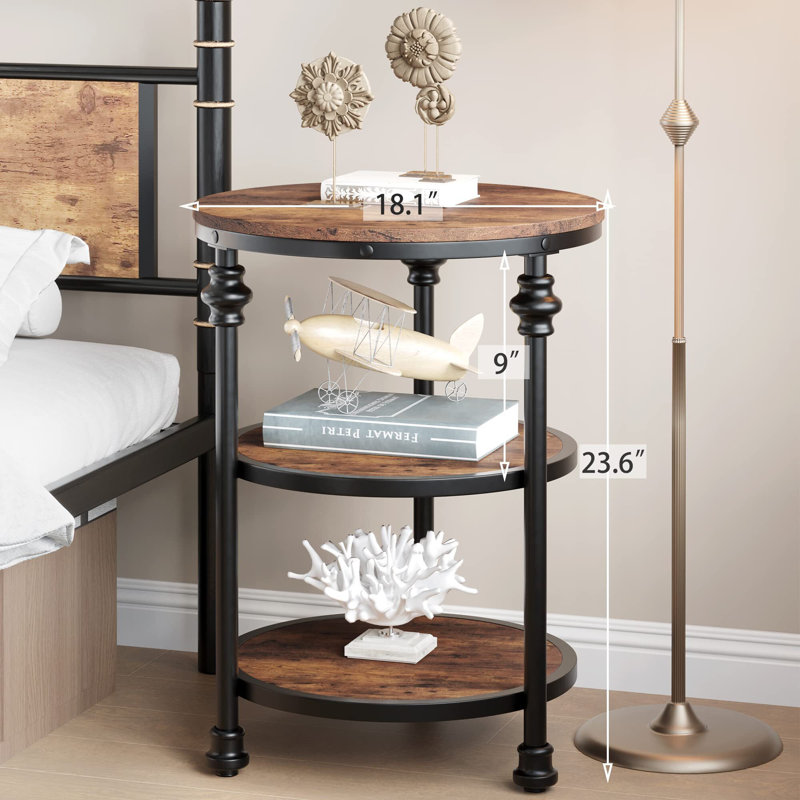Indta End Table, Brown
