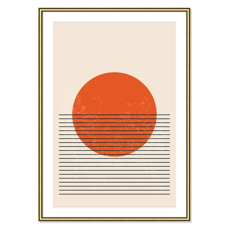 «Bright Minimal Series # 2» par Stanley, 30.75'' W x 42.75'' H, Matted Print, Or classique