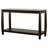 Elegant Console Table In Cappuccino With Rectangular Surface And Shelves Ample Storage Look