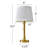 19"gold Zipper Modern Table Lamp,for Living Room,bedroom,bedside,dining Room,office (without Bulb)