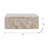 6x3x4" Rectangular Marble Storage Box With Natural Cream Finish
