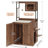 Cat Tower with Litter Box Enclosure with Shelves and Charging Station-351805562