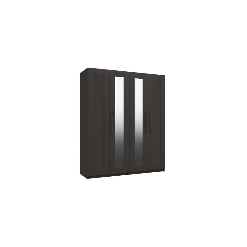 Niemeyer 4 Door Wardrobe, Anthracite