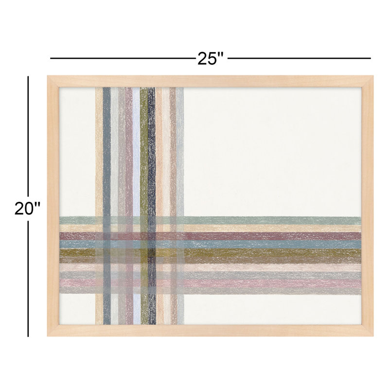 Untitled: Intersections No.1 Horizontal By Beth James - Framed Wall Art, Maple Framed,  20'' H x 25'' W x 1.25'' D