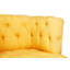 Fauteuil à oreilles élégant, structure en bois massif, 29,5 x 30,0 x 31,5 pouces | Tissu 100% polyester, facile à nettoyer | Couleur jaune rustique, parfait pour les salons modernes et les coins de lecture confortables, pieds en bois durables, conception confortable-621839023