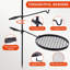 Barbecue pivotant avec grille réglable et tige de suspension réglable