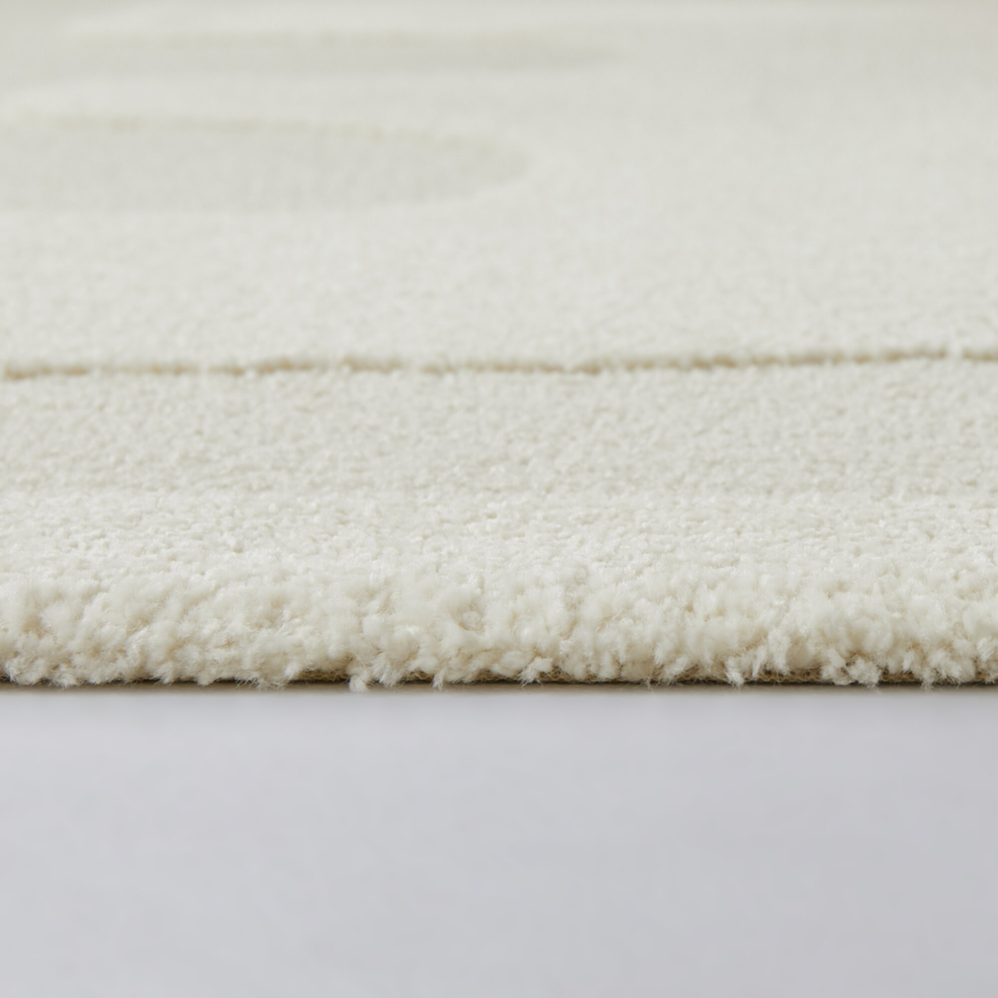 Alena Kids Bear Rug, Rectangle 5'3" x 7', Cream