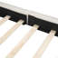 Lit plateforme tapissier avec tissu en velours, lit au sol avec structure solide-730056249