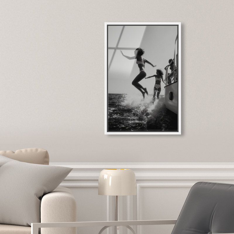 Liquid Gravity Print by Oliver Gal, 31"H x 21"W, White Floater Frame