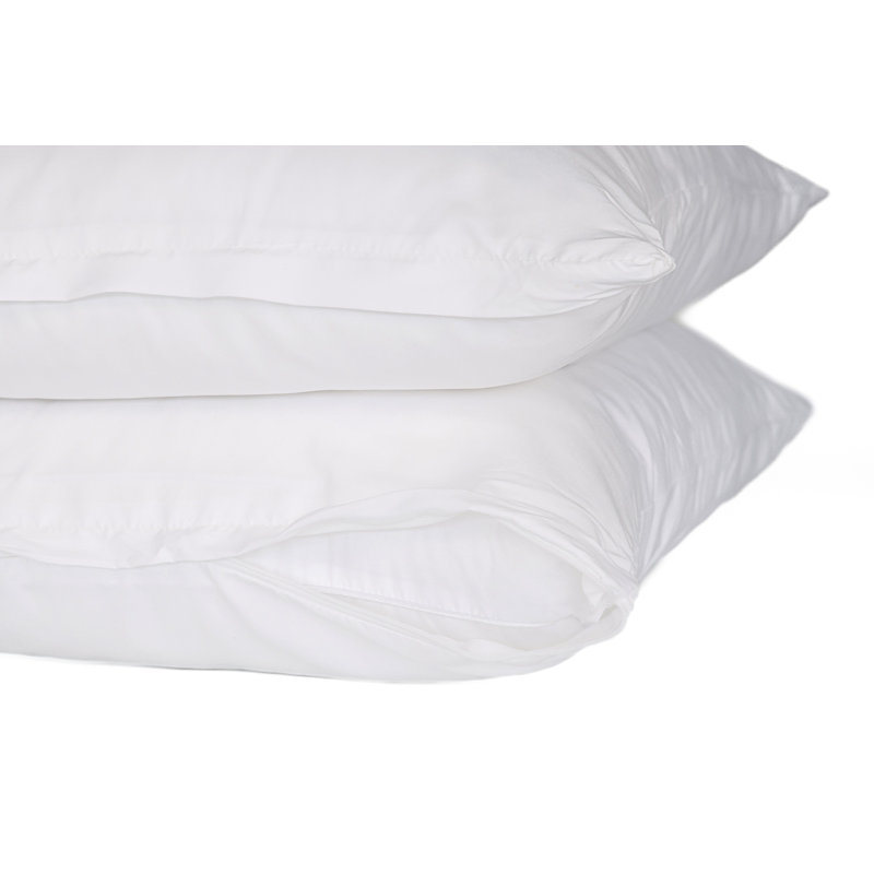 King Size White Hypoallergenic Polyester Pillow Protector