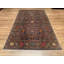 Tapis en laine et coton brun noué à la main Original Original