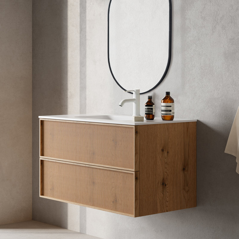 Meuble-lavabo mural 36 po avec 2 tiroirs