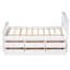 Solid Wood Bed with 6 Drawers,Twin Size Platform Storage Bed-705948814