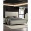 Lit tapissier contemporain en tissu glam avec panneau en relief DEL, mobilier de chambre luxueux et élégant-709790184-709790183