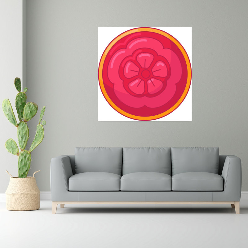 Art mural en forme de fleur de Prosperity, H 48 po x l 48 po