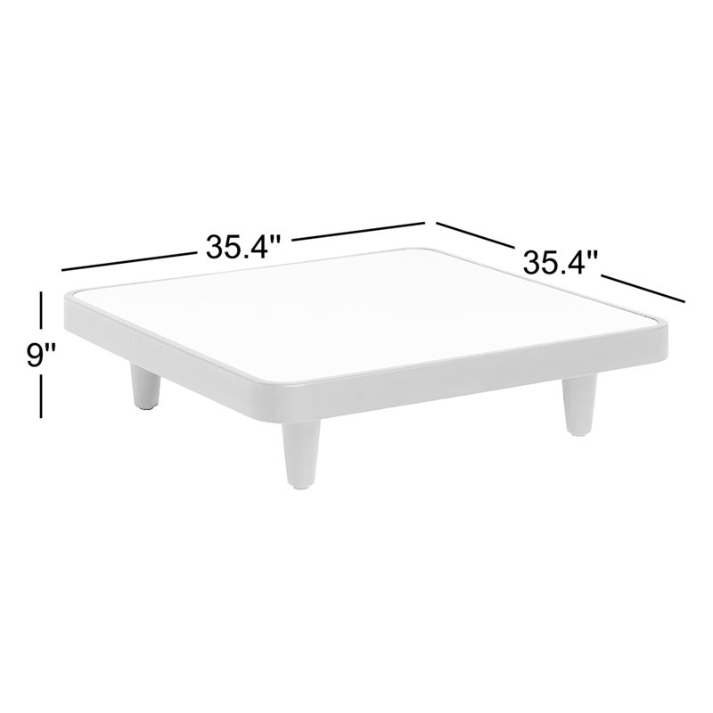 Paletti Outdoor Coffee Table, Light Gray